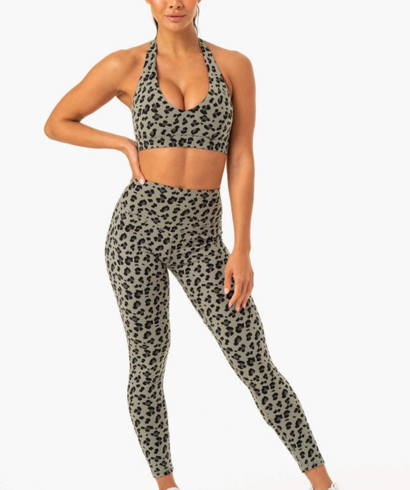 Ryderwear - Hybrid Halter Sportsbh (Khaki)