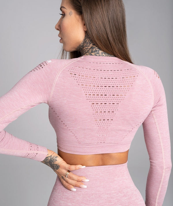 Gym Glamour - Alva Seamless Crop Top (Lyserød)
